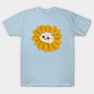 Cute Sunflower Cat T-Shirt